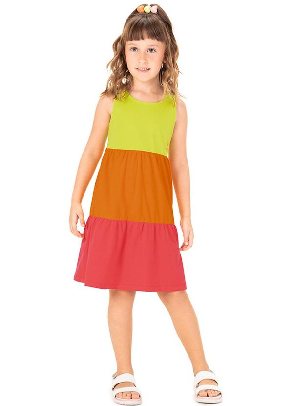 Vestido Curto Infantil Verde