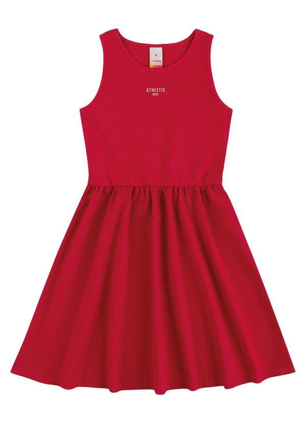 Vestido Curto Regata Menina Marisol Vermelho
