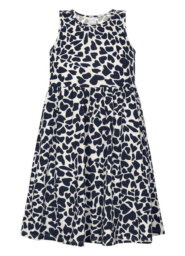 Vestido Curto sem Mangas Penteada Preto