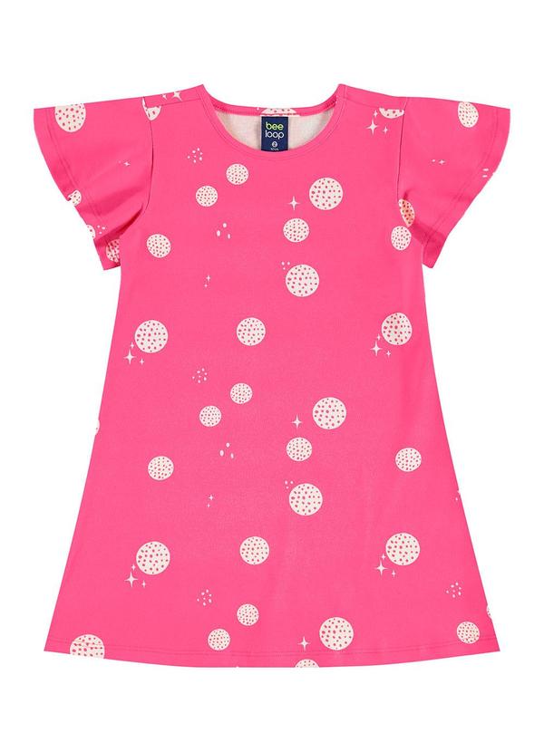Vestido de Bolinhas Infantil Cotton Rosa