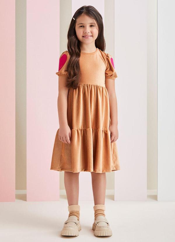 Vestido de Plush Toffee Marrom