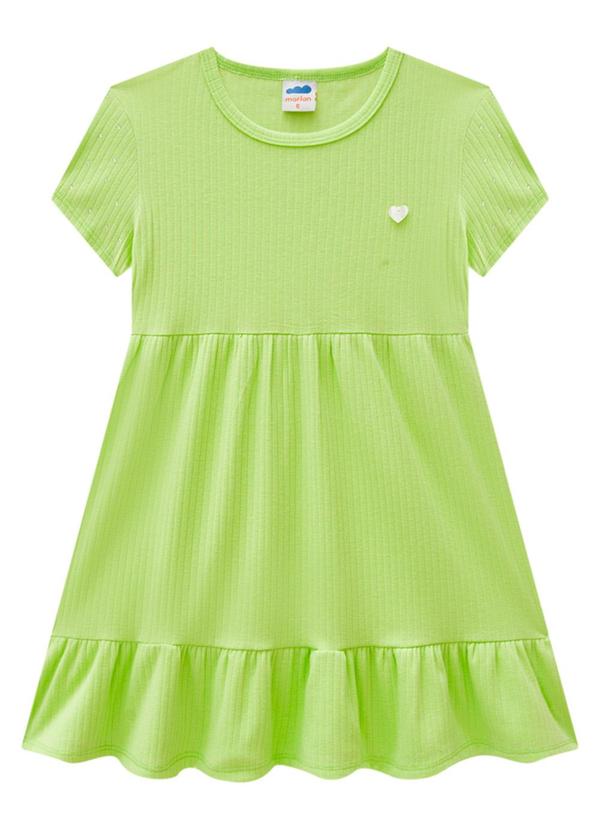 Vestido em Canelado Pa Verde