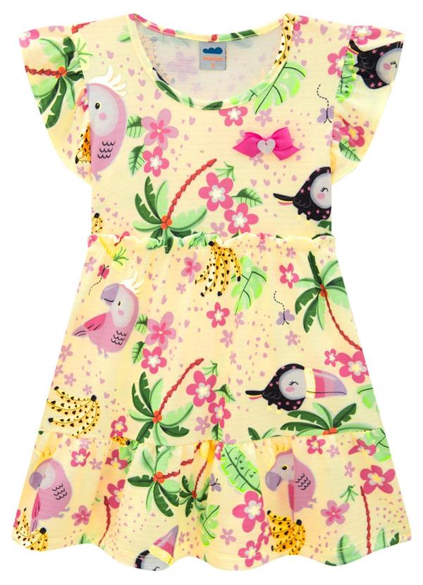 Vista 2 Vestido em Cotton Maquinetado Diversão Verde Marlan Marlan