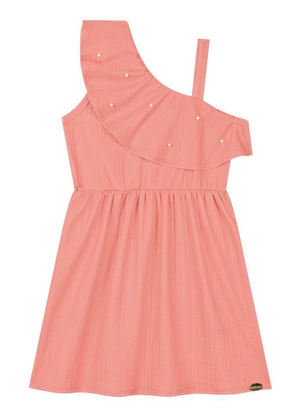 Vista 2 Vestido em Jacquard Tranças Rosa Milli E Nina Milli E Nina