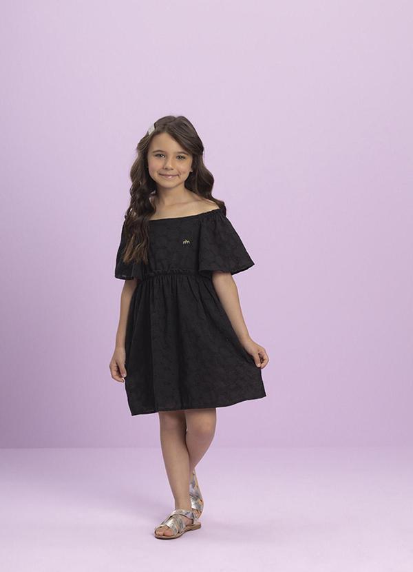 Vestido em Laise Preto