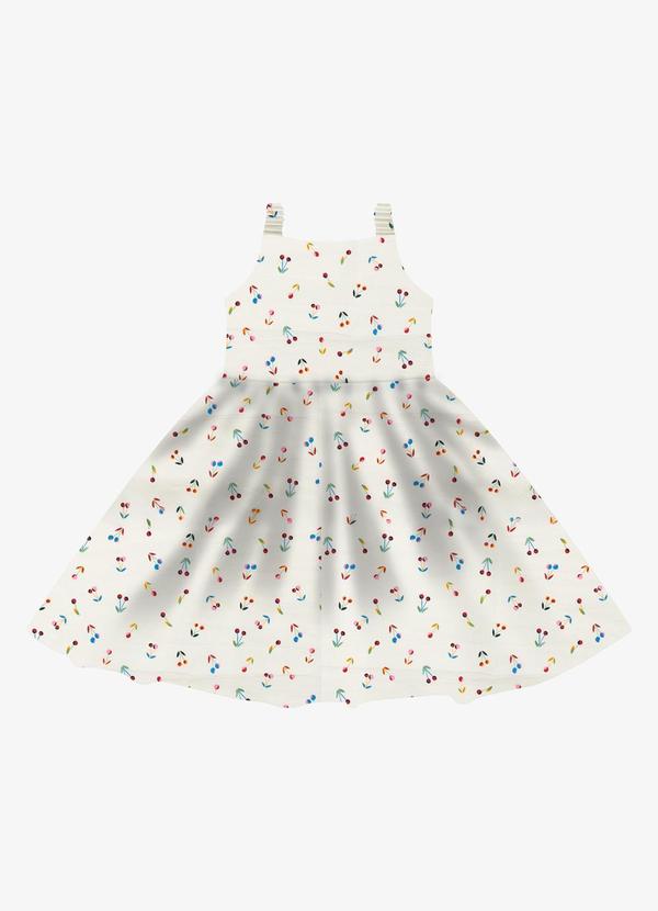 Vestido em Popeline Bege
