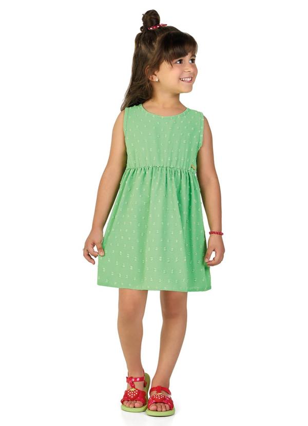 Vestido em Tecido Air Flow Verde