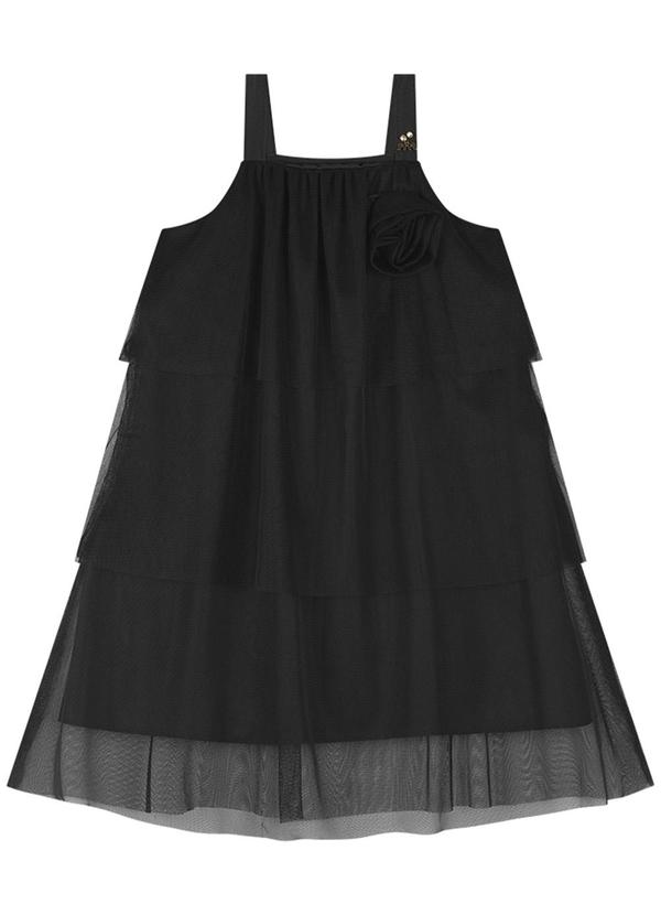 Vestido em Tule Preto