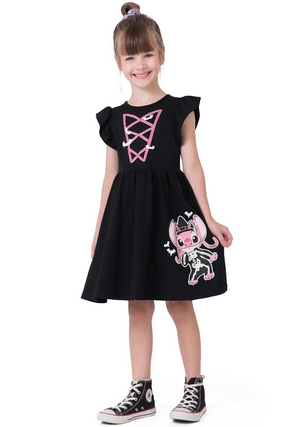 Vestido Fantasia Angel Stitch Preto