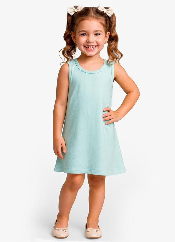 Vestido Feminino Infantil Azul
