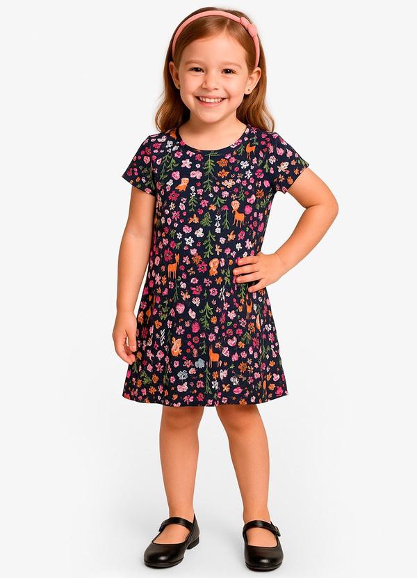 Vestido Feminino Infantil Azul