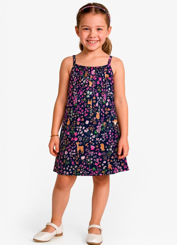 Vista 2 Vestido Feminino Infantil Azul Select Select