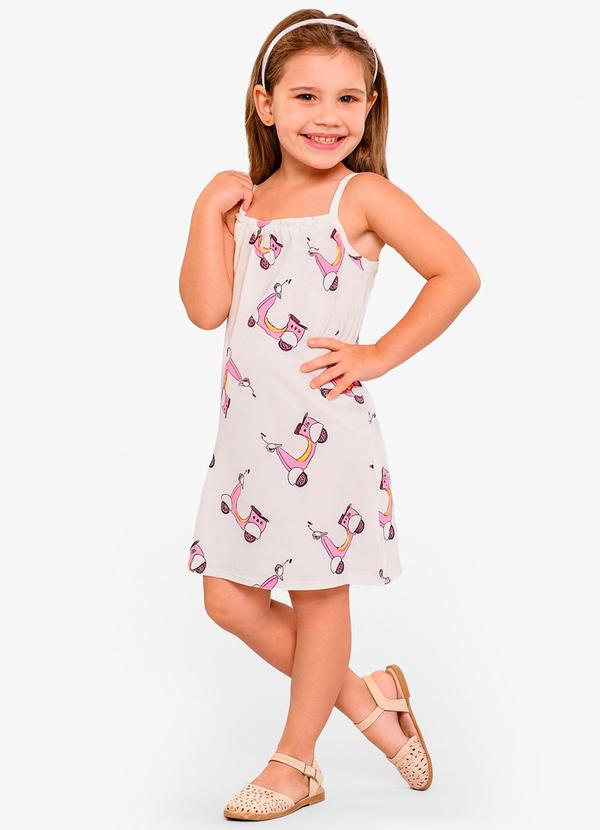 Vista 2 Vestido Feminino Infantil Bege Select Select