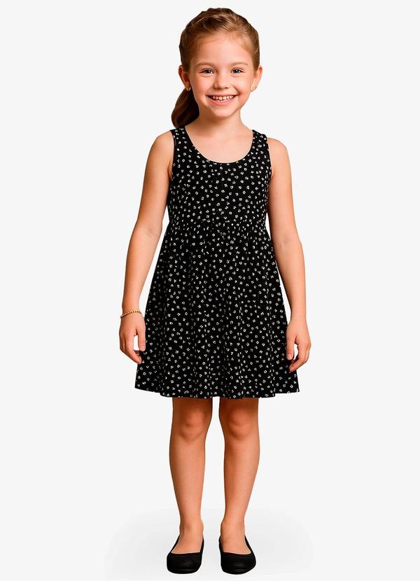 Vestido Feminino Infantil Preto