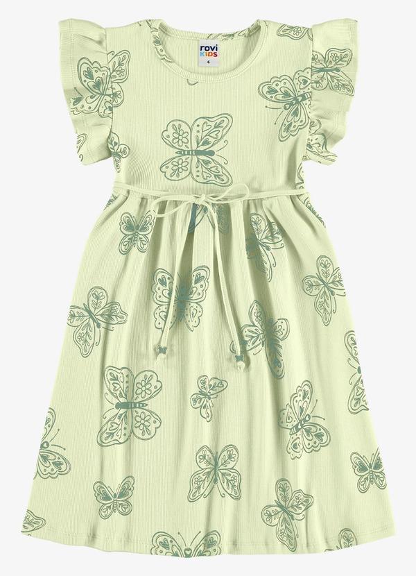 Vestido Feminino Infantil Ribana Verde