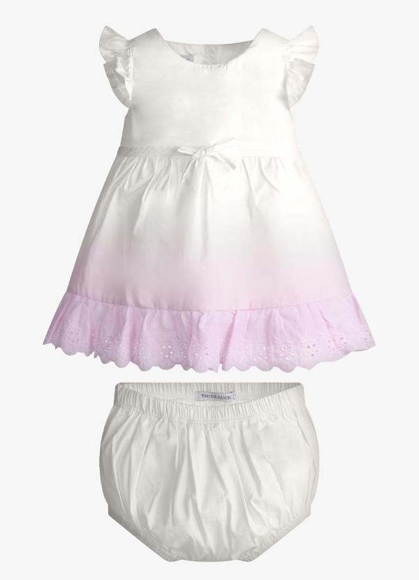 Vestido Feminino Popeline com Calcinha Bege