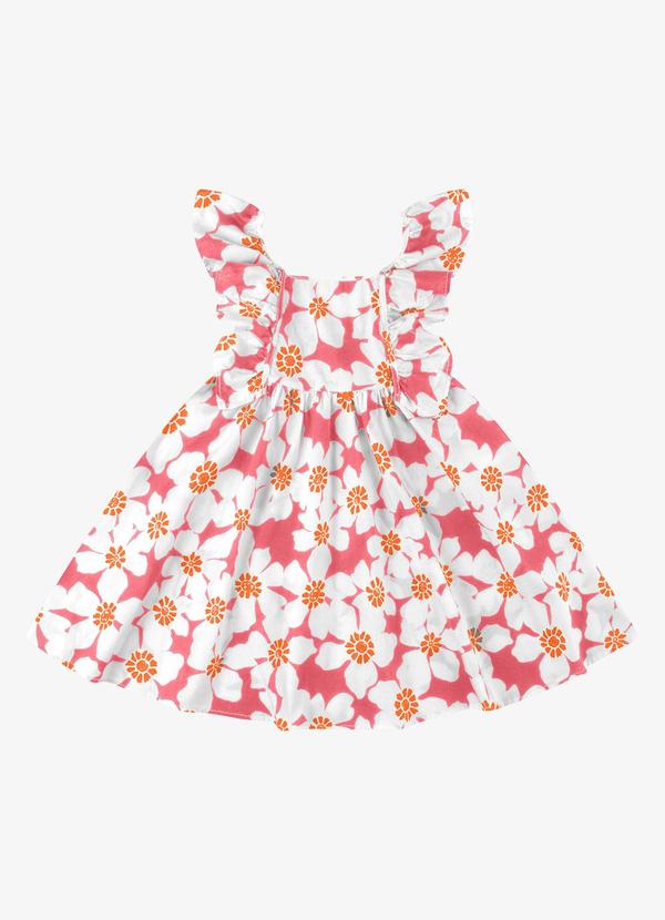 Vestido Feminino Popeline Rosa