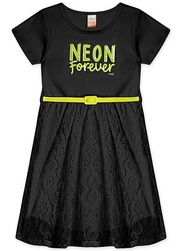 Vista 2 Vestido Menina Preto Marisol Marisol
