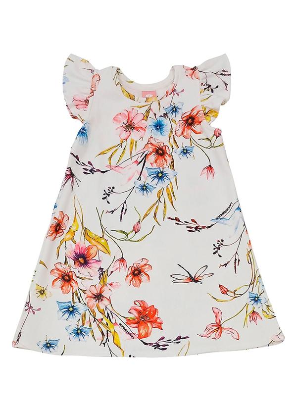 Vestido Floral Bebê Branco