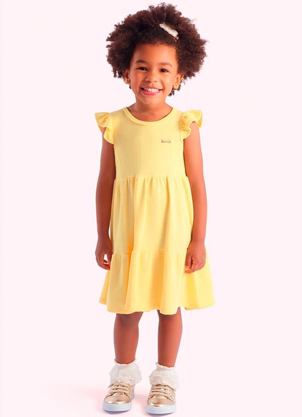 Vestido Infantil Amarelo