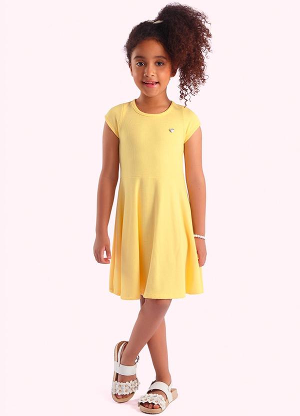 Vestido Infantil Amarelo