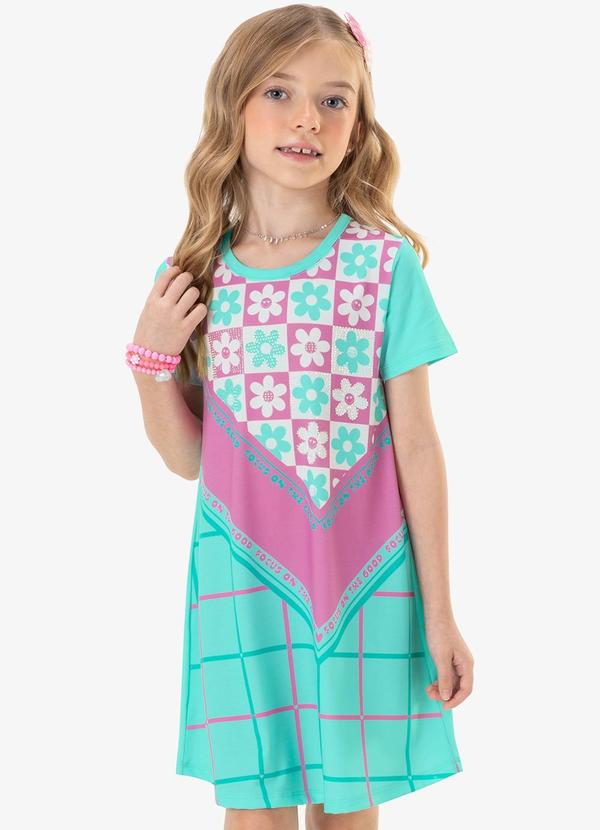 Vestido Infantil Azul
