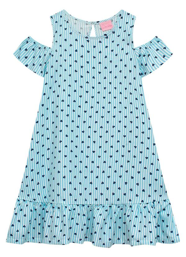 Vestido Infantil Azul