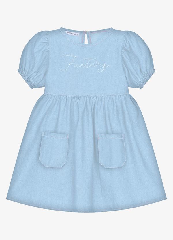 Vestido Infantil Azul