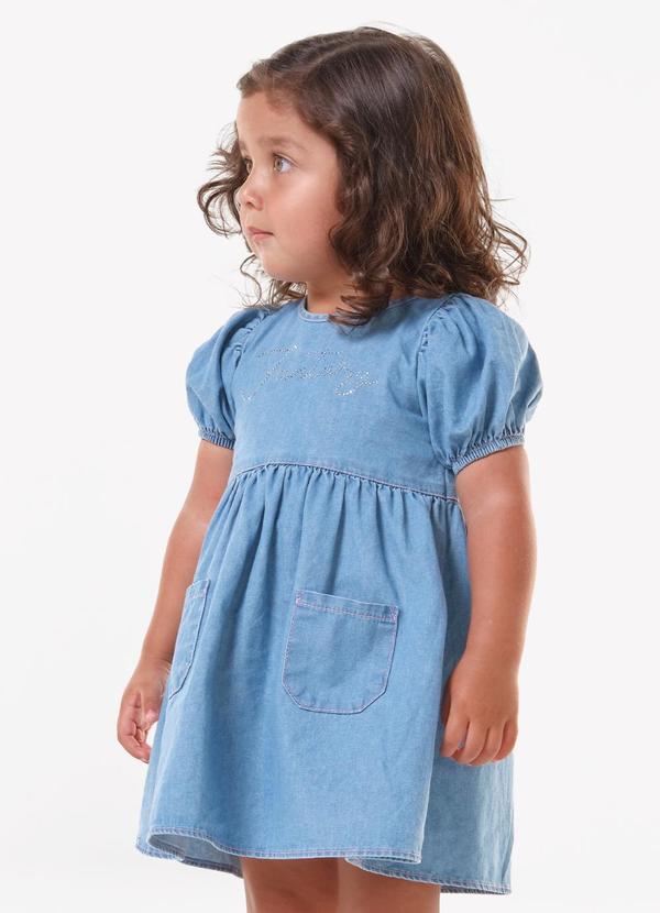 Vestido Infantil Azul