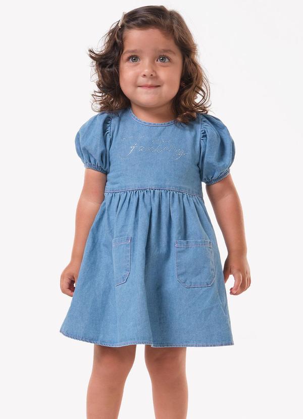 Vestido Infantil Azul