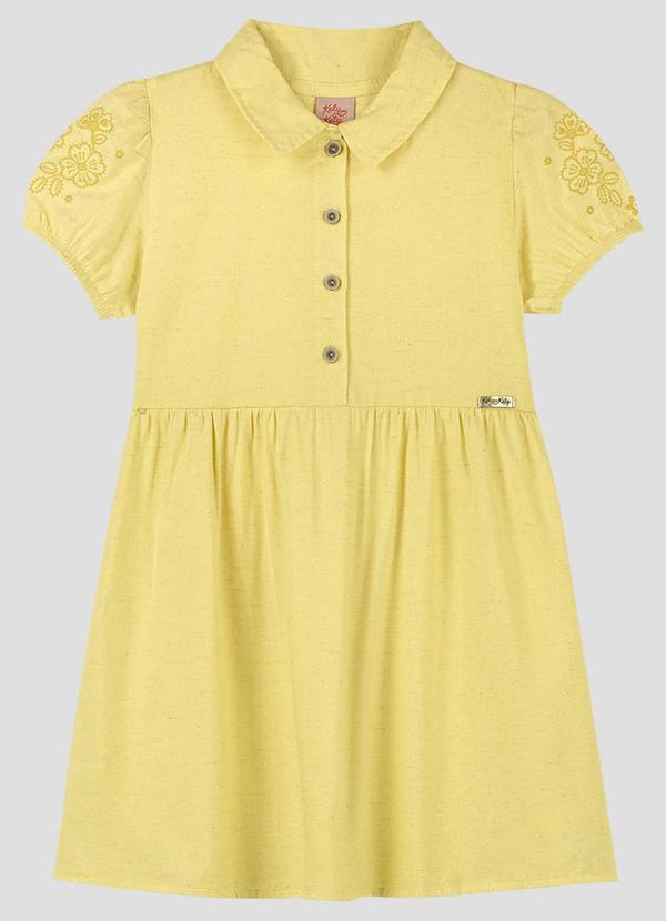 Vestido Infantil Cambuci Amarelo