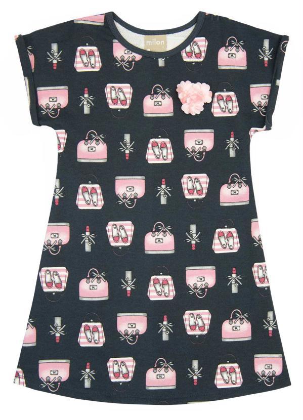 Vestido Infantil Chumbo