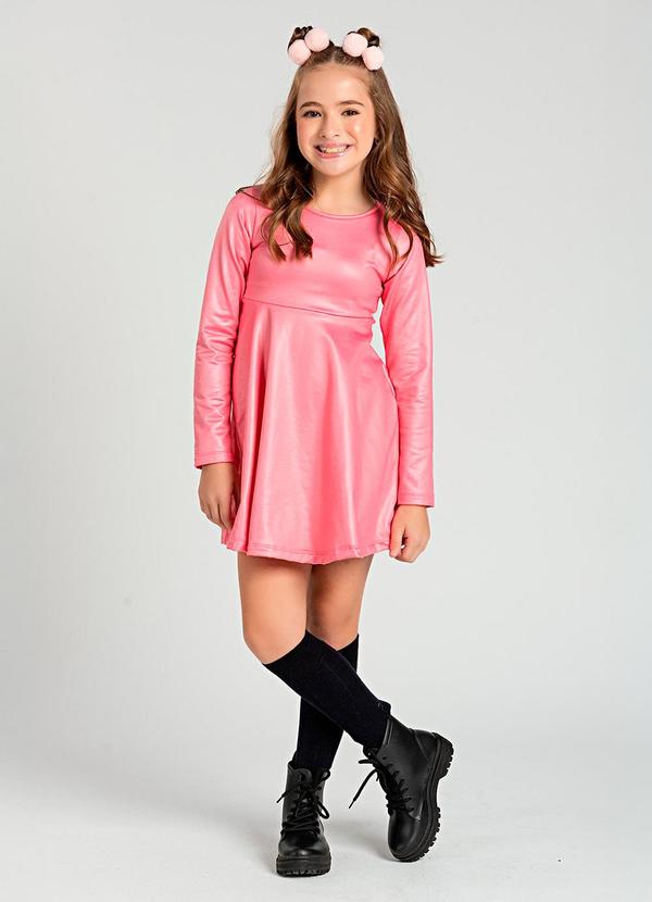 Vestido Infantil Cirrê Pink