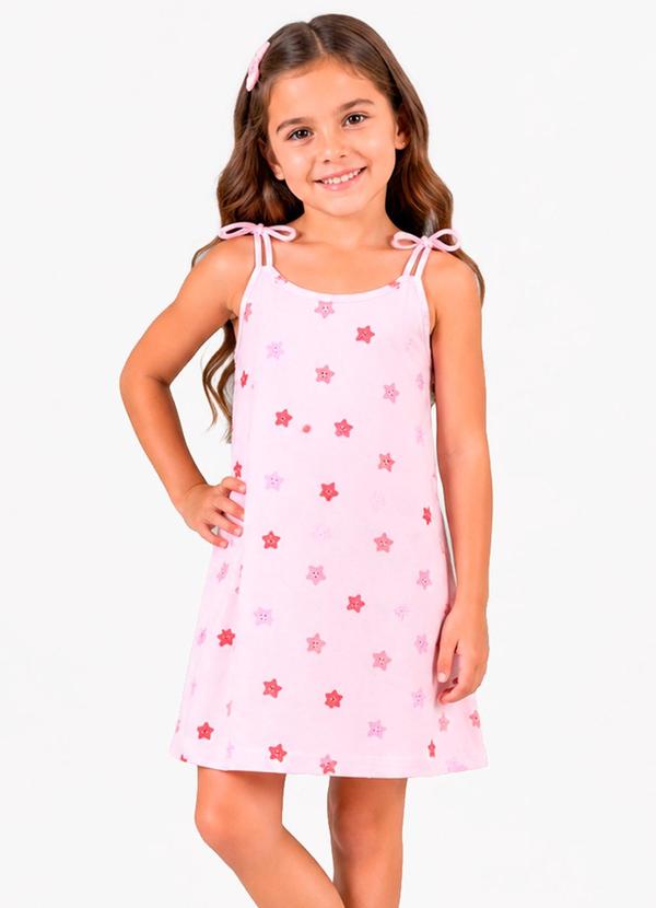 Vestido Infantil com Alça Rosa