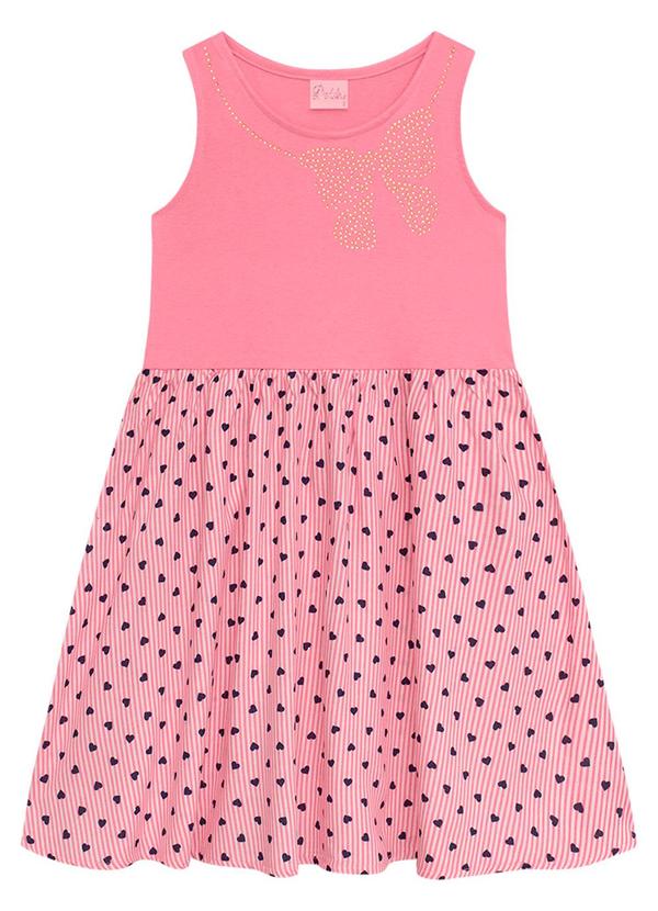Vista 2 Vestido Infantil com Saia Rosa Duduka Duduka