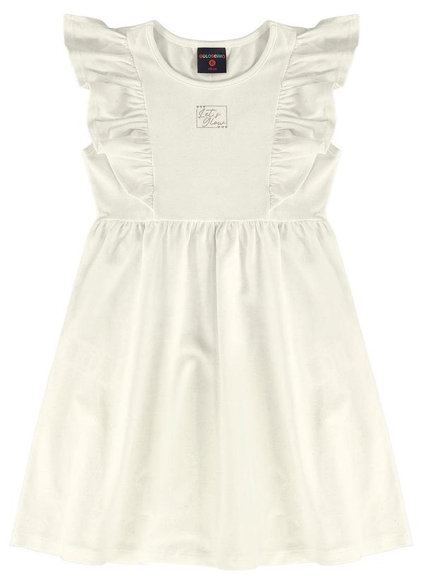 Vestido Infantil Cotton Glitter Branco