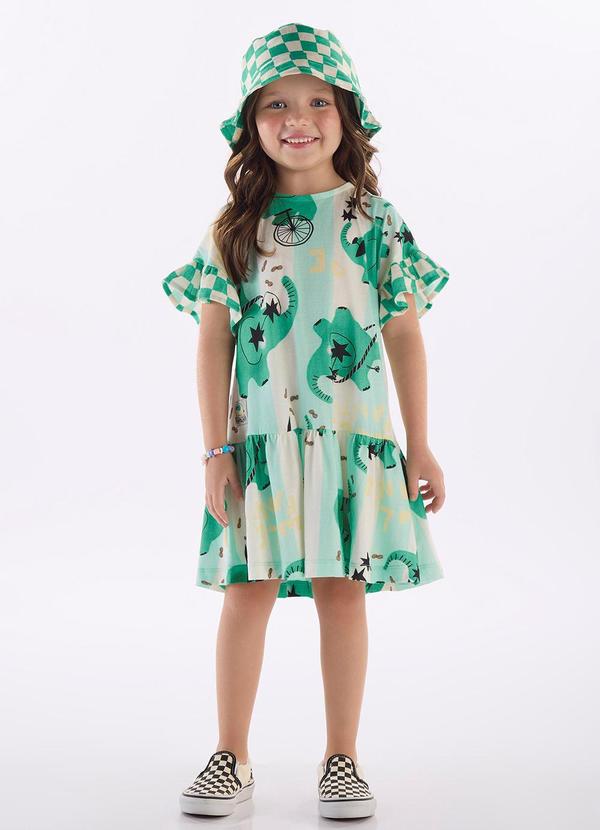 Vestido Infantil em Algodão Branco