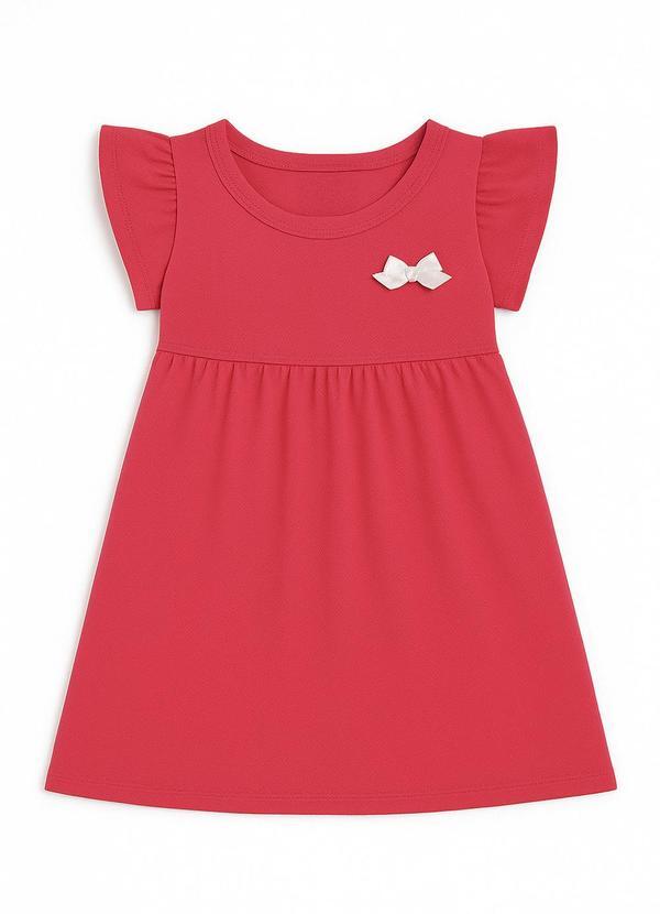 Vestido Infantil em Cotton Bee Honey Rosa