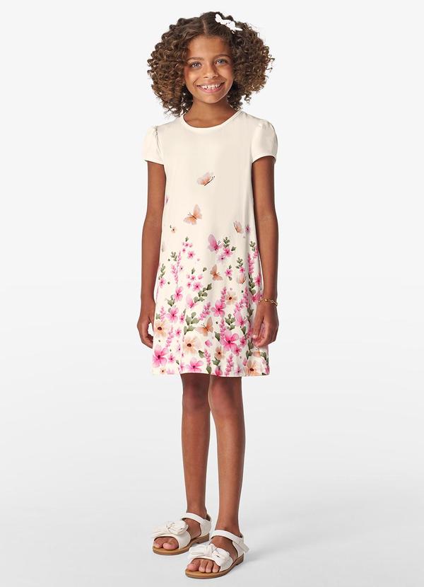 Vista 2 Vestido Infantil em Delicate Bege Trick Nick Trick Nick