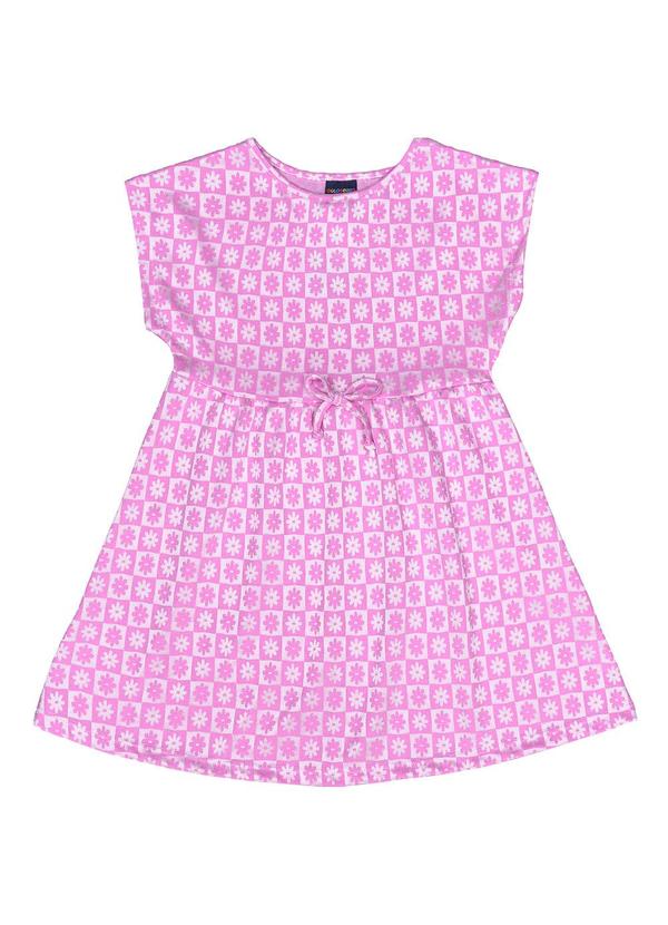 Vista 2 Vestido Infantil em Jacquard Roxo GULOSEIMA GULOSEIMA