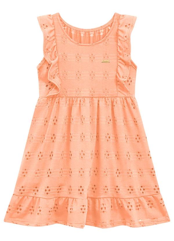 Vista 2 Vestido Infantil em Laise Rosa Duduka Duduka