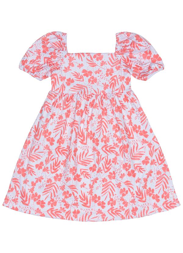 Vista 2 Vestido Infantil em Malha Laise Laranja GULOSEIMA GULOSEIMA