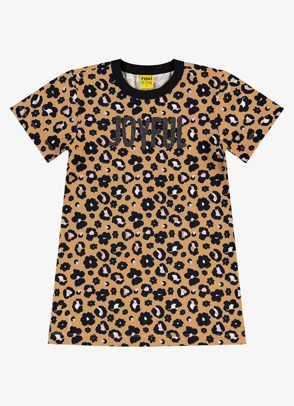Vista 2 Vestido Infantil em Meia Malha Bege Up Baby Up Baby