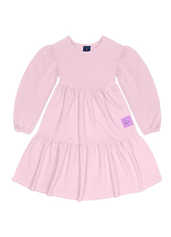Vestido Infantil em Molecotton Roxo
