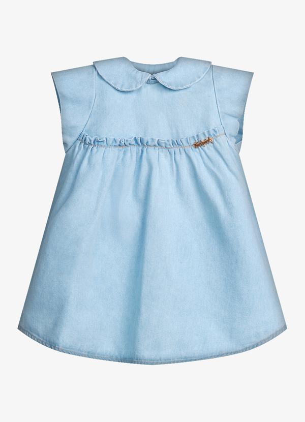 Vestido Infantil Feminino Azul