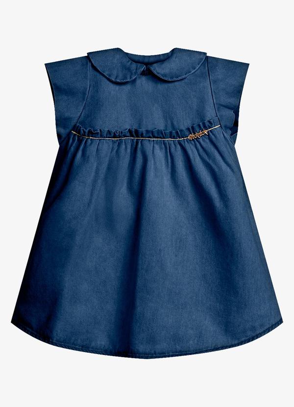 Vestido Infantil Feminino Azul