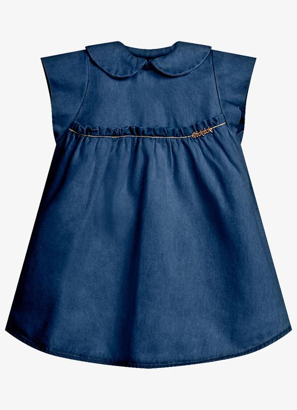 Vestido Infantil Feminino Azul