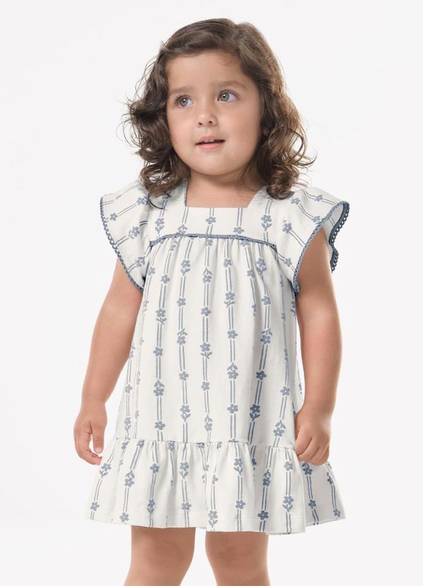 Vestido Infantil Feminino Cotton Leve Bege