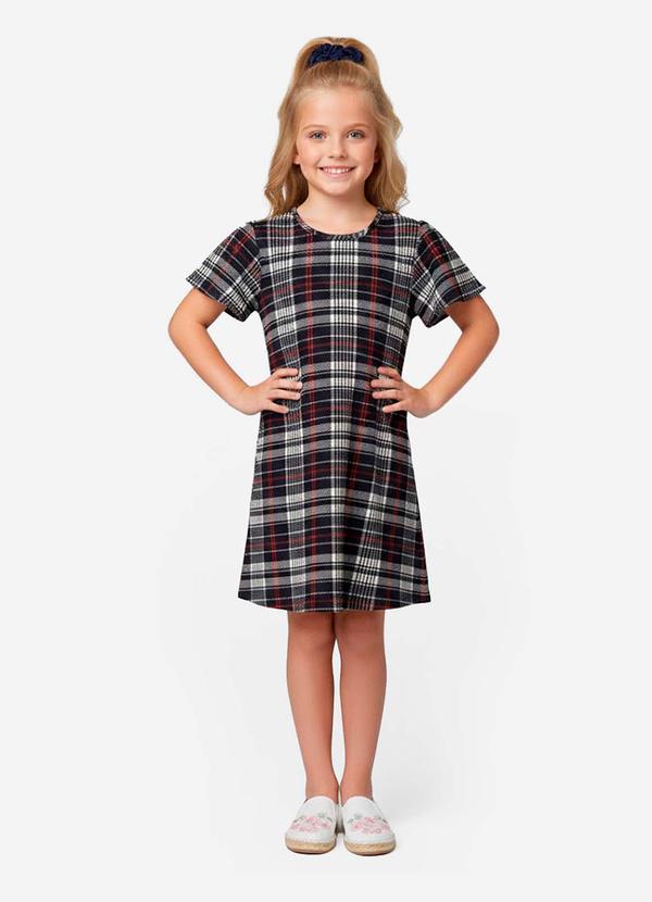 Vista 2 Vestido Infantil Feminino Estampado Bege Select Select