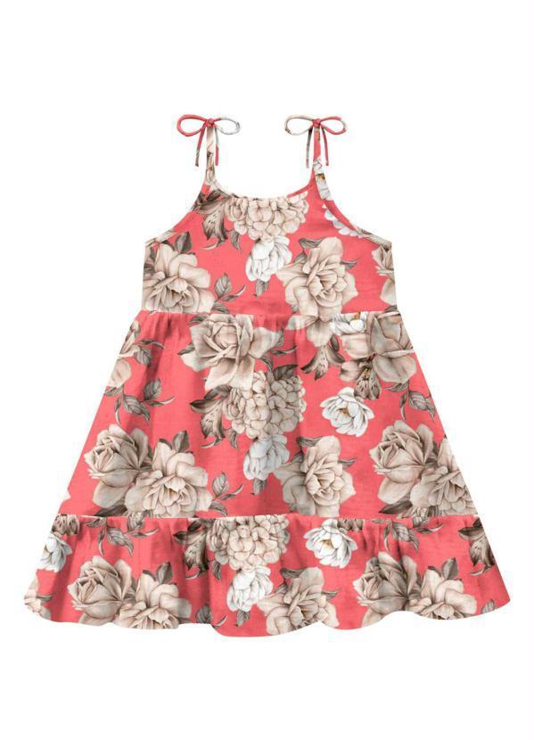Vestido Infantil Laranja